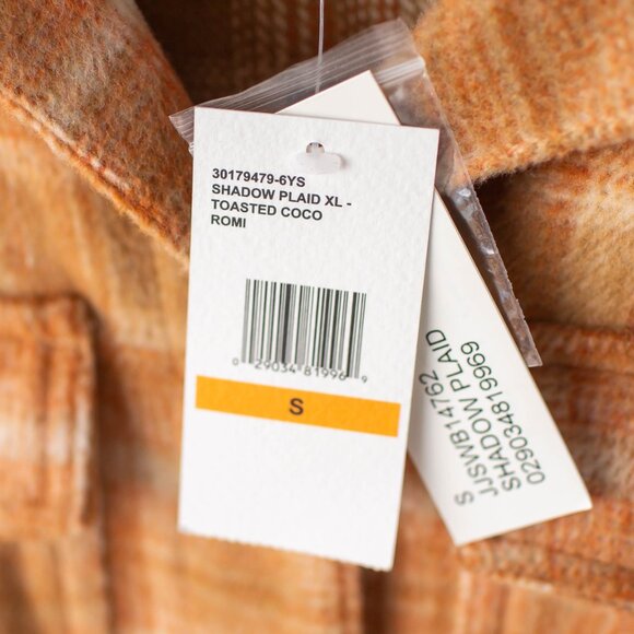 NEW Jessica Simpson Women’s Plaid Shirt Jacket Shacket Toasted Coco Small - Picture 3 of 8
